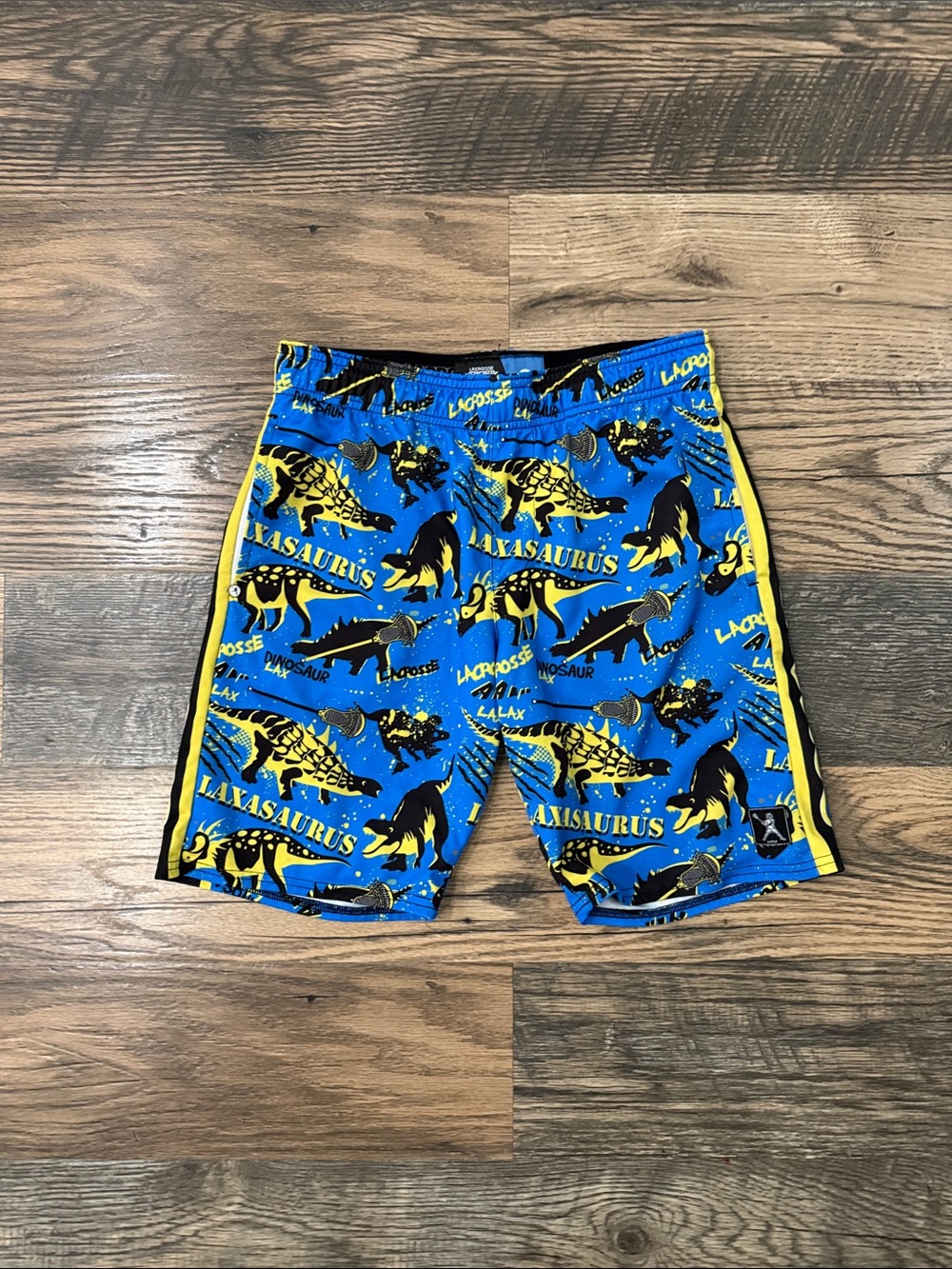 Blue & Yellow Lacrosse Unlimited shorts. Men’s small